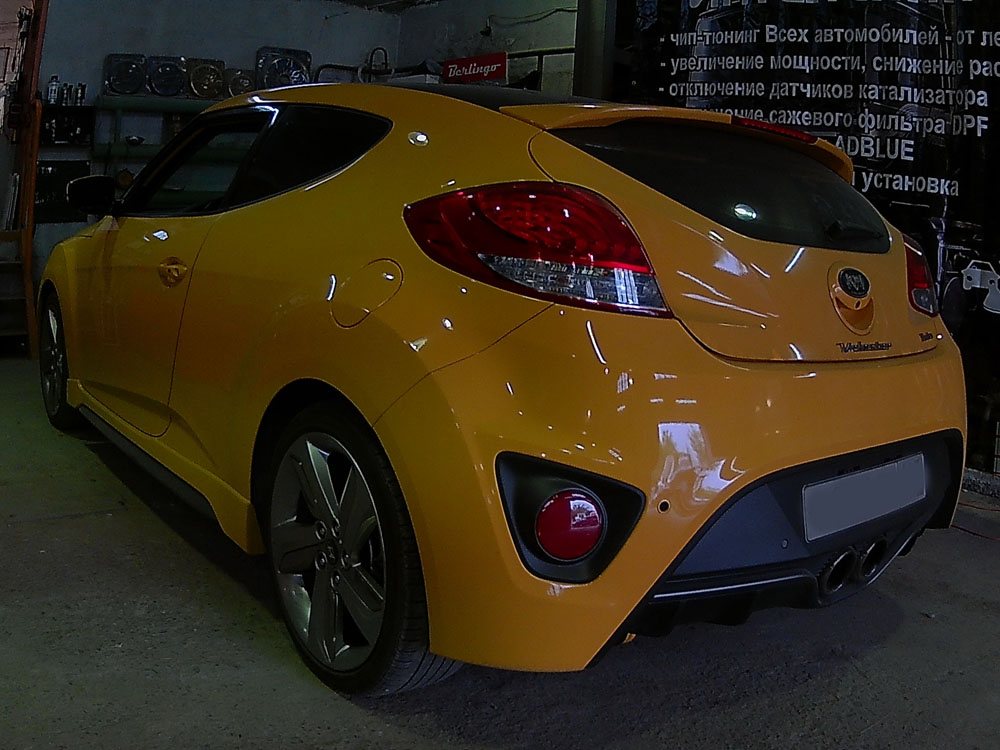 HYUNDAI VELOSTER 1600 GDI Turbo 2014года — Чип-тюнинг и EURO2